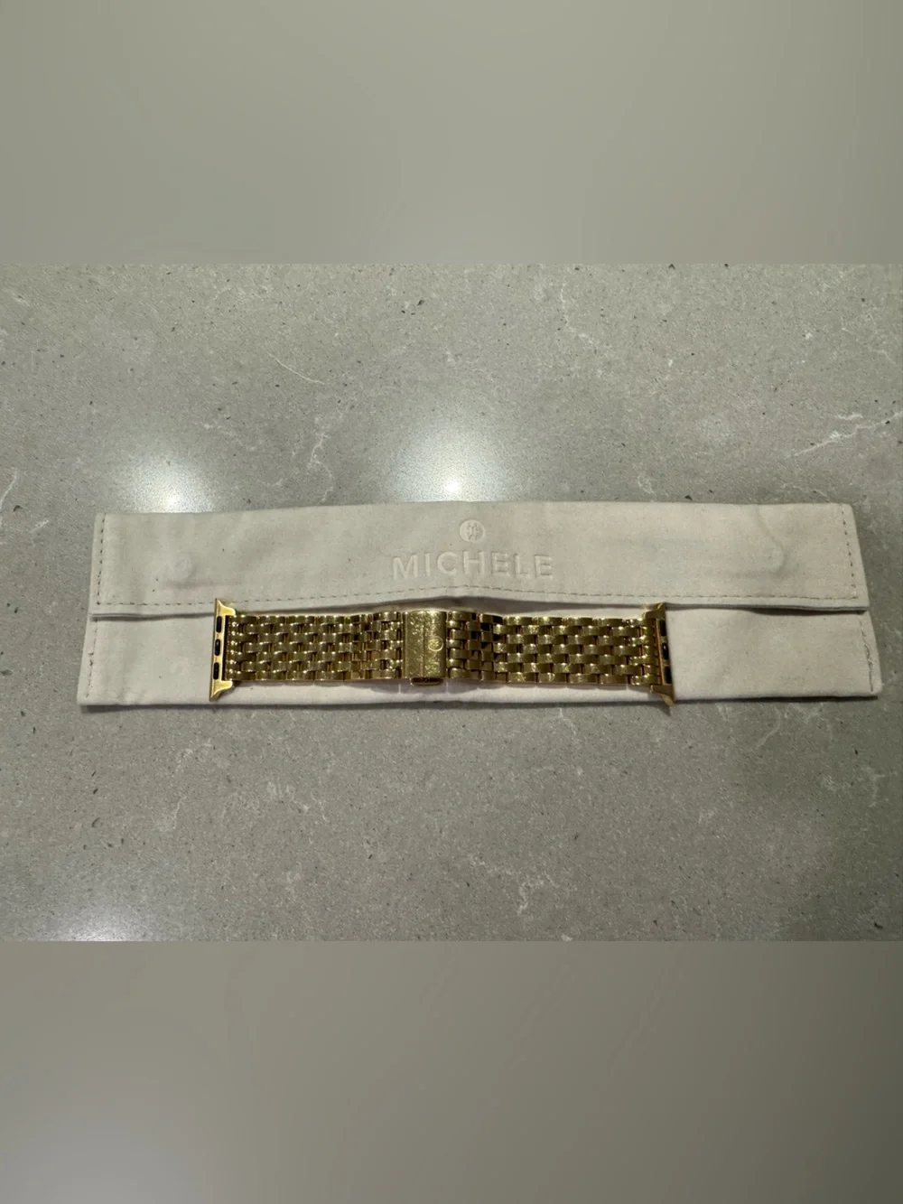 Michele 18k Gold Plated Stainless Steel Bracelet for Apple Watch